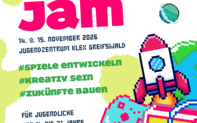 Digitale Spiele entwickeln und Zukunftswelten bauen: GAME JAM im Jugendzentrum klex